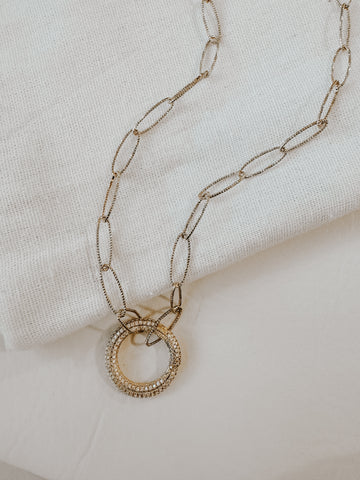Moonstone Lariat Necklace